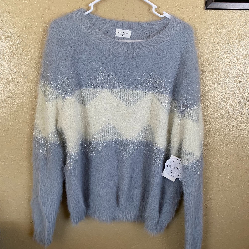 Ivy Rose fuzzy sparkly sweater